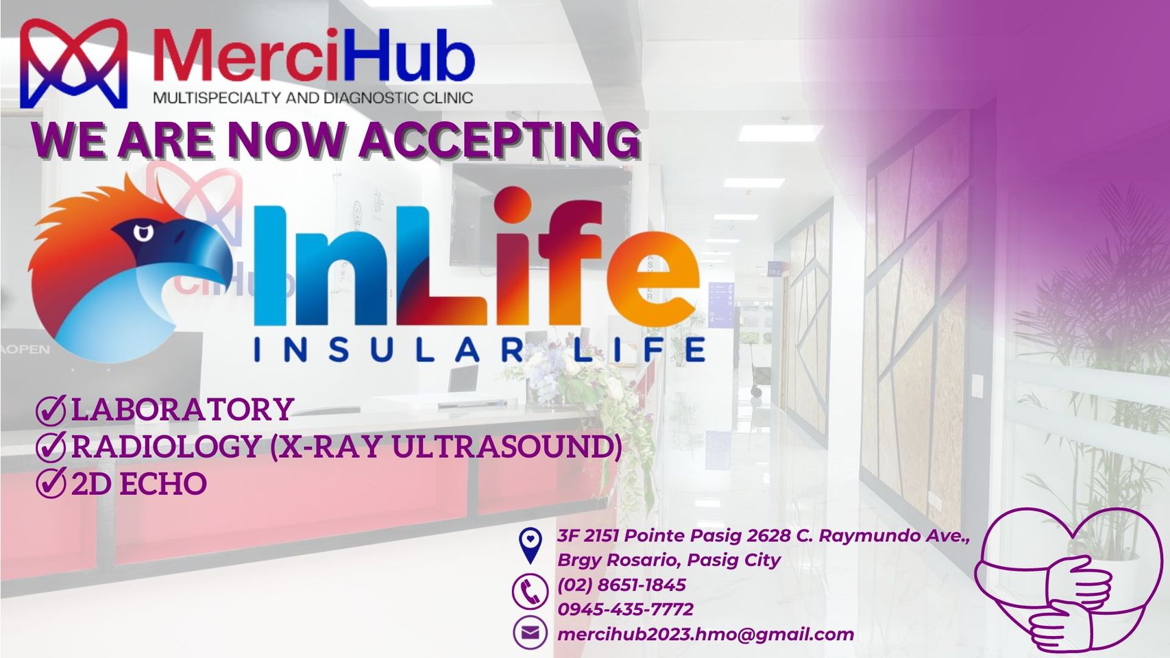 We are now Accepting Inlife Insular life